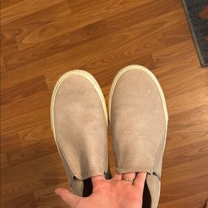 Vince Men's Tan Slip-On Shoes.